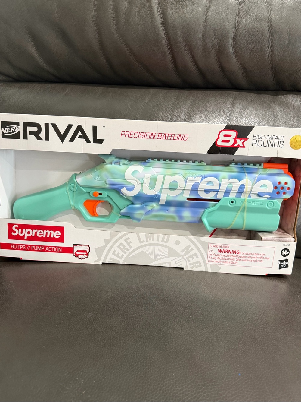 Supreme Teal & Blue Camo Nerf Rival Blaster